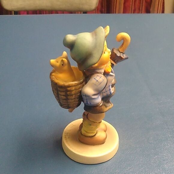 Vintage Goebel Hummel Charming Figurine with Blue and Brown Accents - Picture 4 of 6